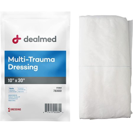 DEALMED Trauma Dressing 10 X 30" Sterile, Ea, 25/Cs, 25PK 783551